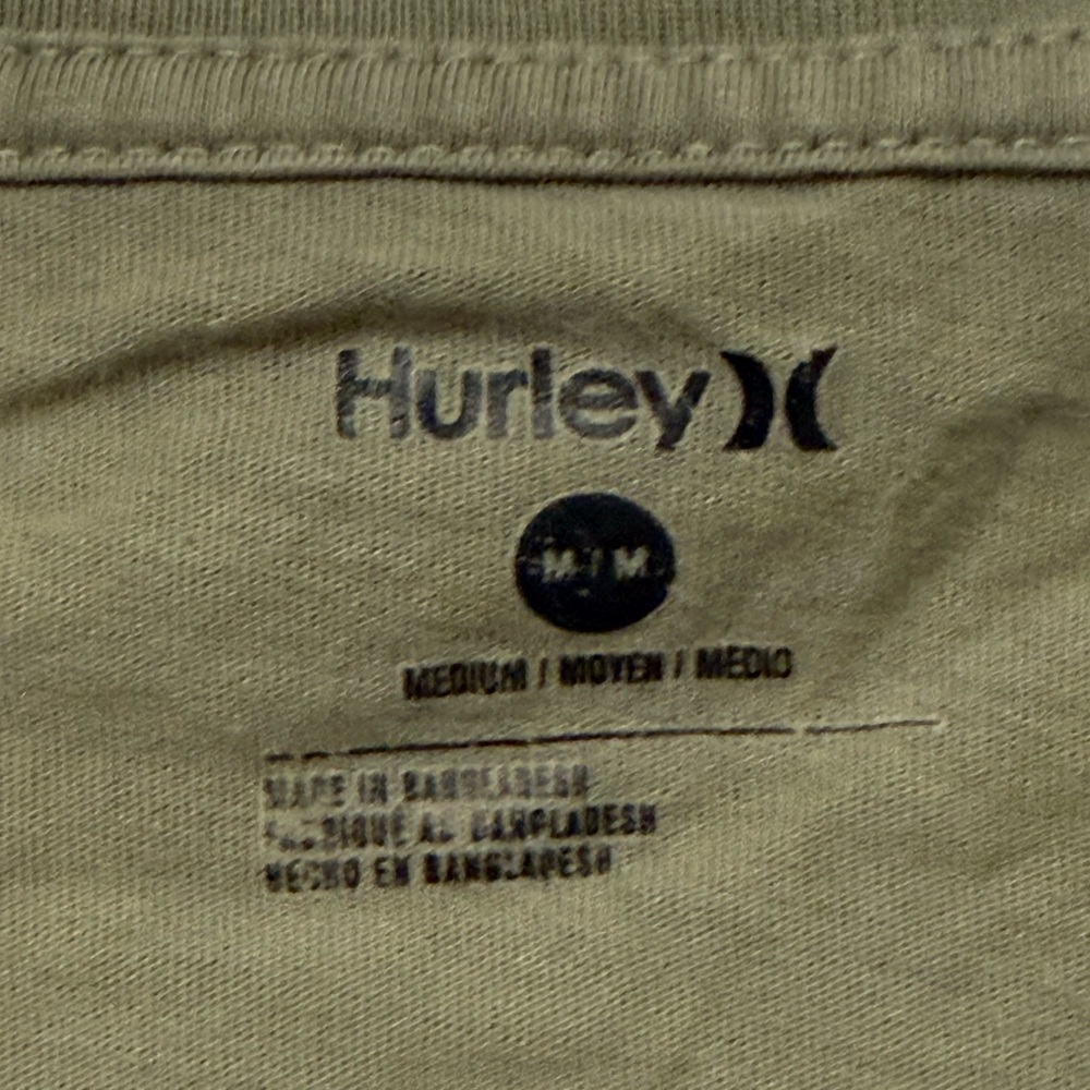 HURLEY Men's Green Sunburst Tee Size Medium - Picture 11 of 16